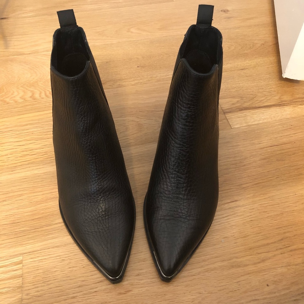 Acne Grained Leather Jenson Boots